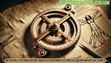 bussola to measure angles within a circle leonardo da vinci