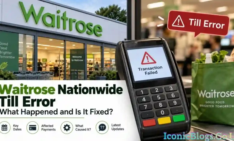 Waitrose Nationwide Till Error